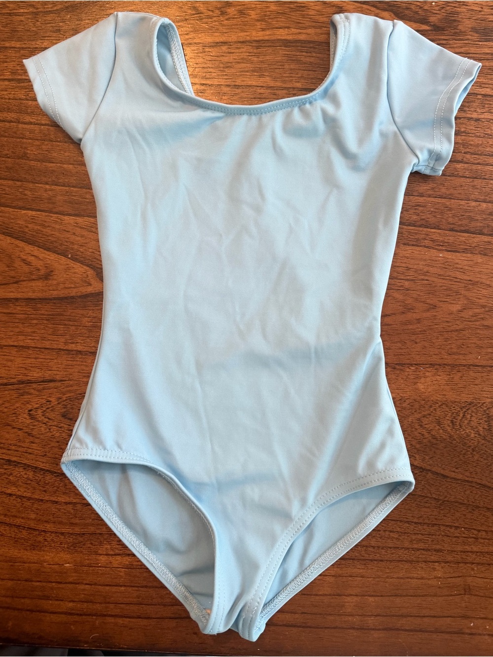 Capezio Light Blue Short Sleeve Kids Leotard